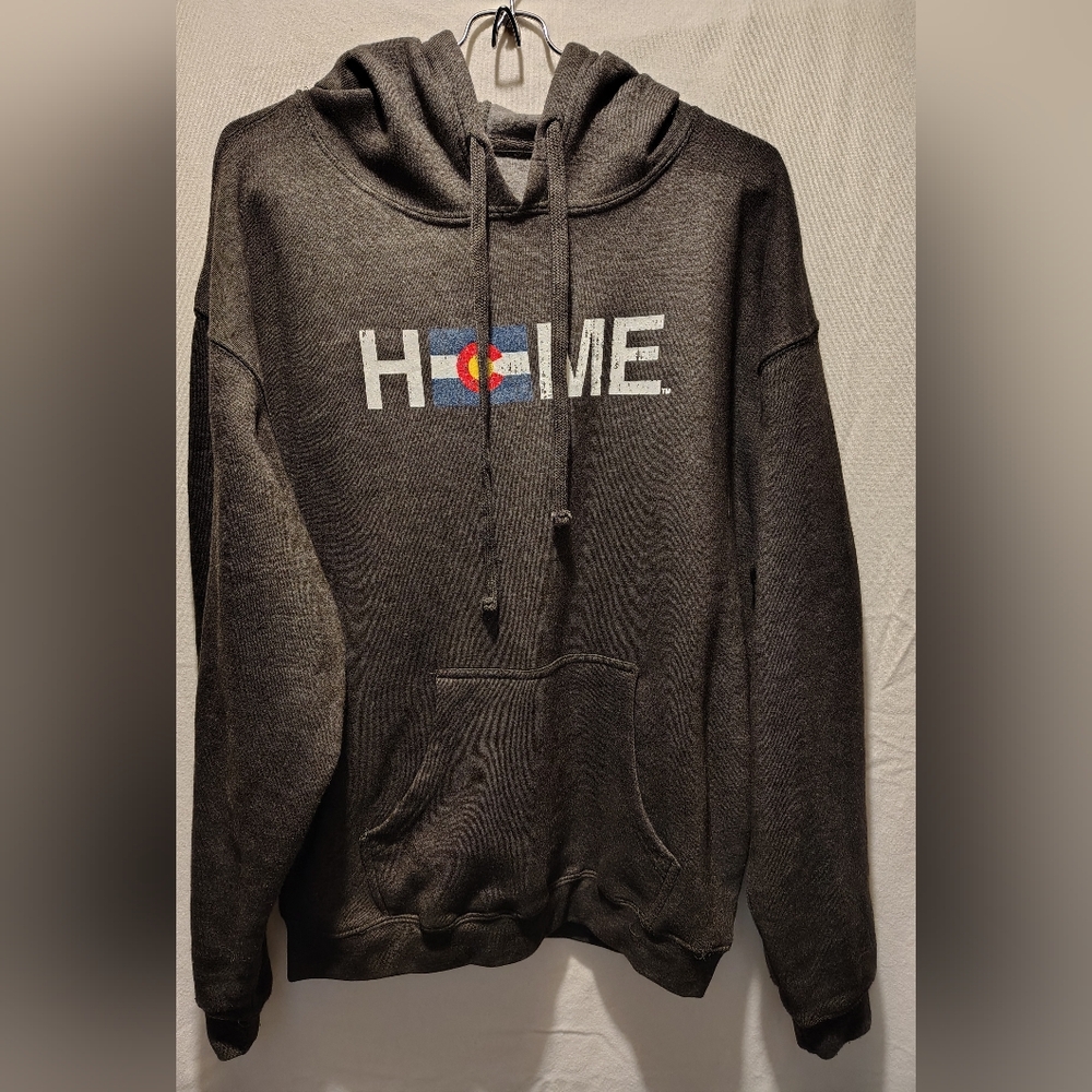 My State Threads Home Colorado State Flag Kangaroo Pocket Hoodie Men's Size M